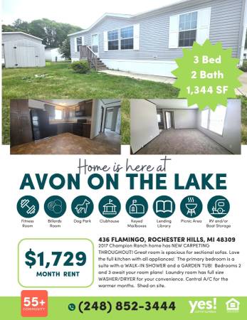 Rent this RANCH HOME at 436 Flamingo, Rochester Hills - seniors - apts/housing for rent - apartment rent picture