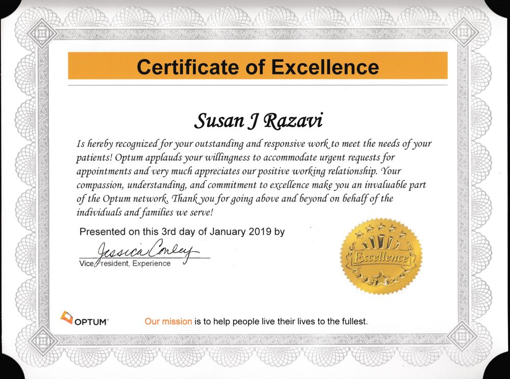 Susan Razavi, LCSWR Hypnotherapist picture